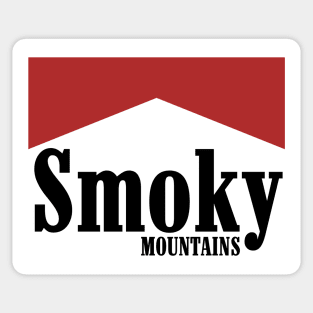 Funny Retro Smoky Mountains Logo Sticker